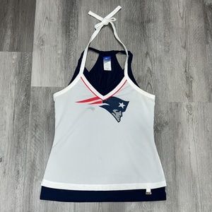 NFL/Reebok Patriots tank with tie neck, size M